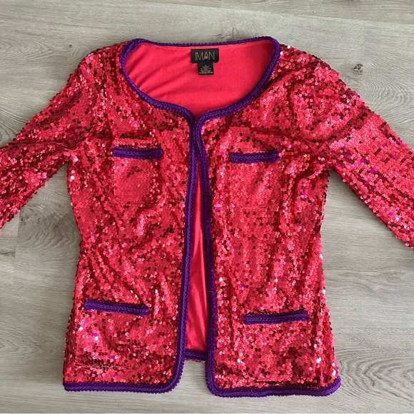 Pink Sequin Blazer - Picture 2 of 5